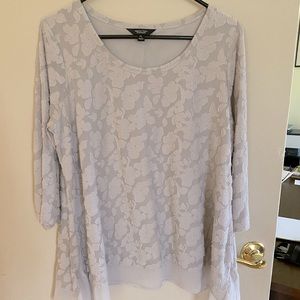 Lilac Tunic with raised pattern petite large